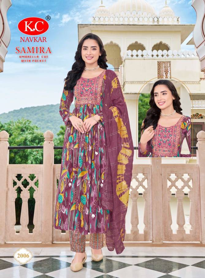 Samira Vol 2 By Kc Rayon Printed Kurti With Bottom Dupatta Wholesalers In Delhi
